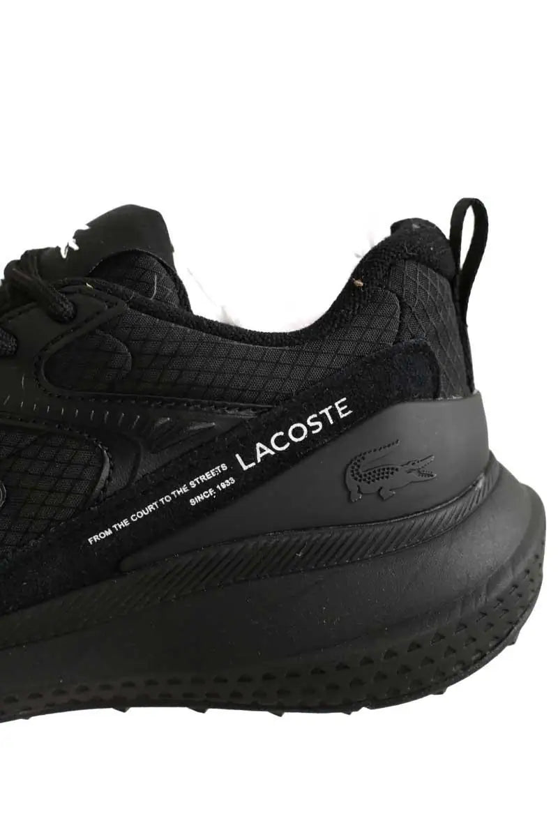 Baskets Lacoste Noir en Cuir
