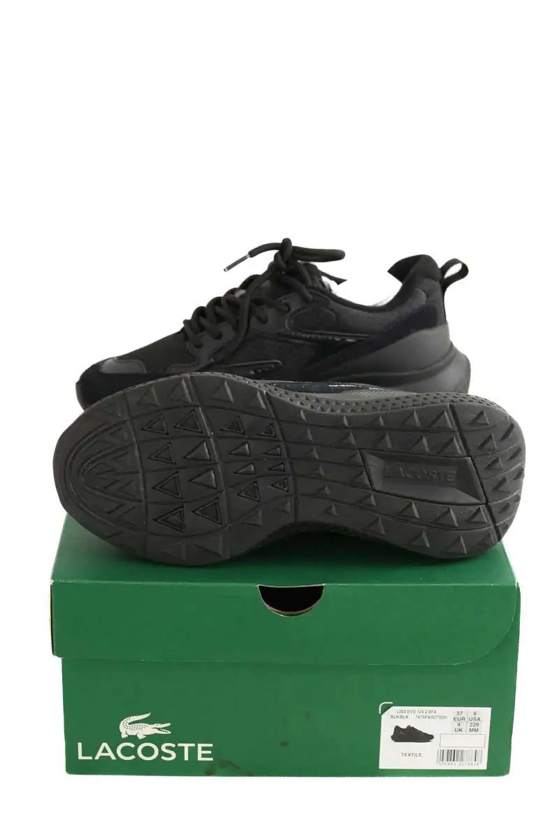 Baskets Lacoste Noir en Cuir