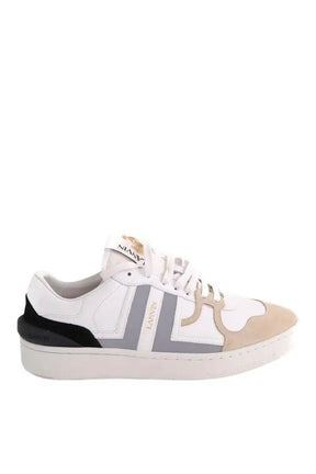 Baskets Lanvin Sneakers Clay en mesh Blanc en Cuir, taille 39 - Seconde Main