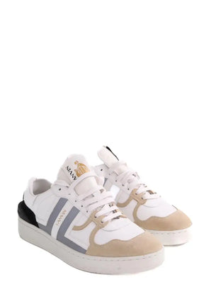 Baskets Lanvin Sneakers Clay en mesh Blanc en Cuir