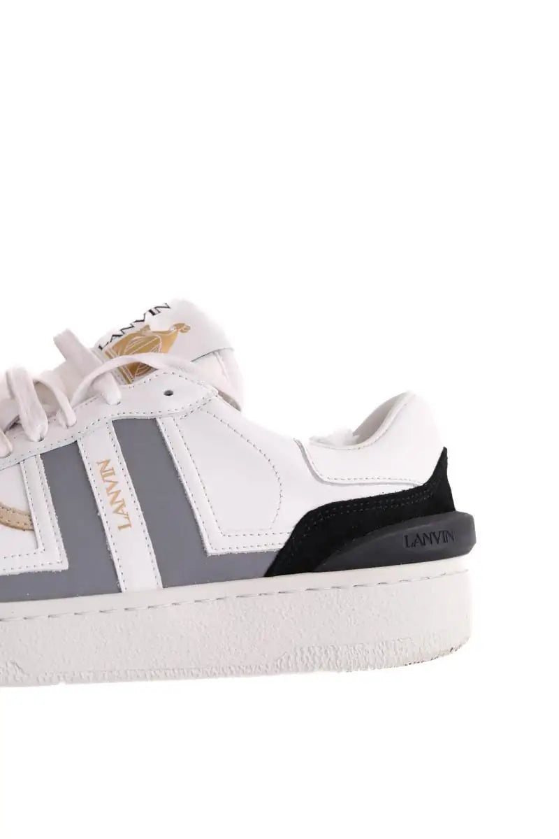 Baskets Lanvin Sneakers Clay en mesh Blanc en Cuir