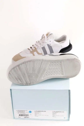 Baskets Lanvin Sneakers Clay en mesh Blanc en Cuir