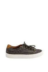 Baskets Le Lissier Marron en Tweed, taille 38 - Seconde Main
