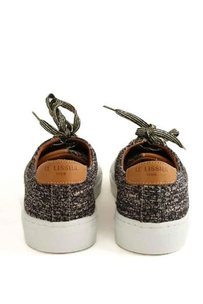 Baskets Le Lissier Marron en Tweed