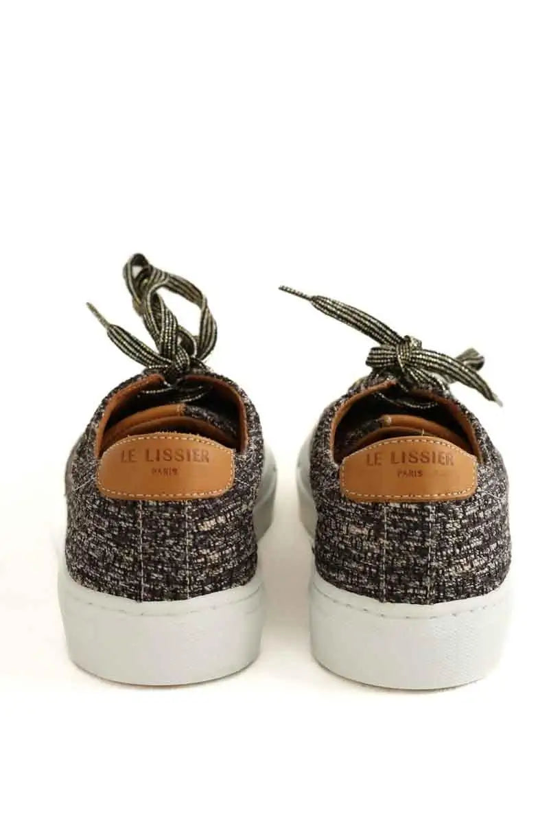 Baskets Le Lissier Marron en Tweed