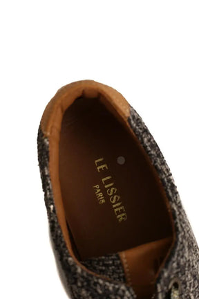 Baskets Le Lissier Marron en Tweed
