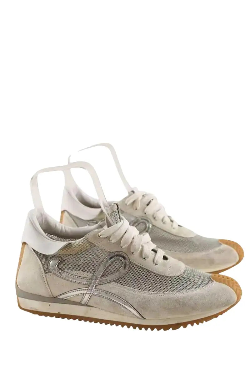 Baskets Loewe Flow runner Gris en Daim, taille 41 - Seconde Main
