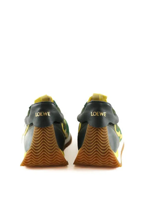Baskets Loewe Sneakers Flow Runner  Vert en Daim