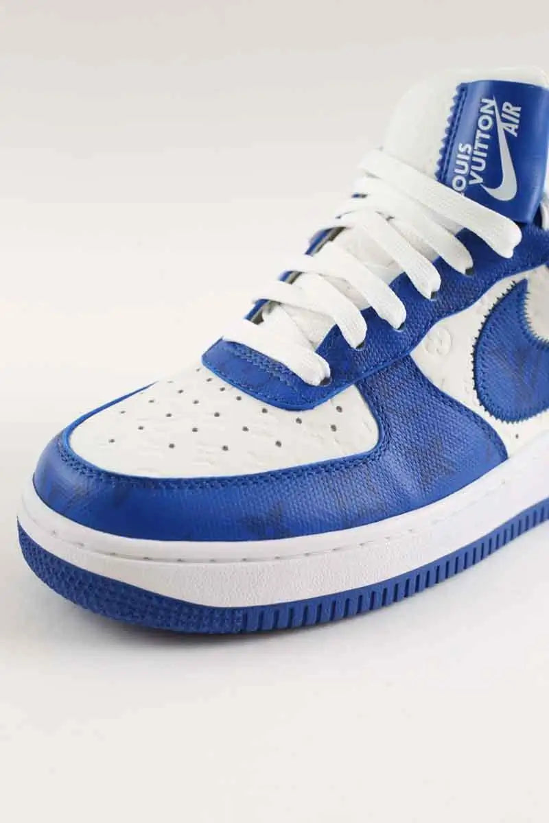 Baskets Louis Vuitton Bleu en Cuir