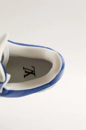 Baskets Louis Vuitton Bleu en Cuir