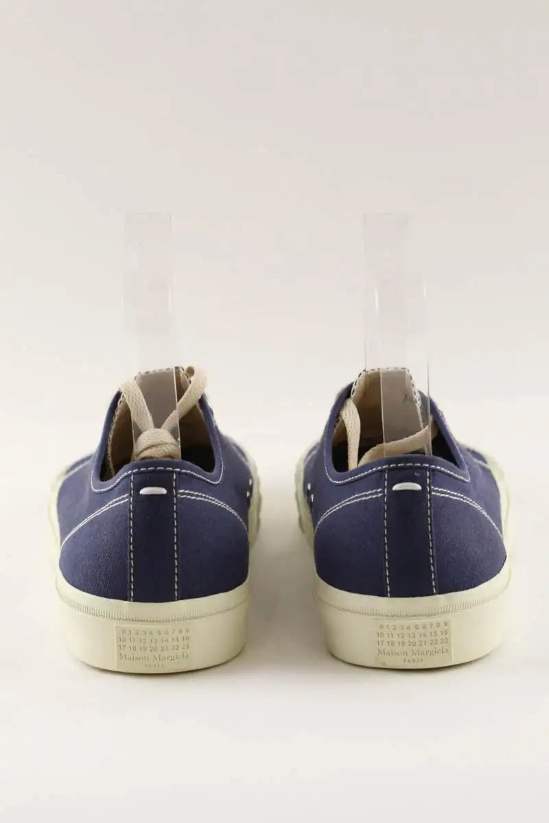 Baskets Maison Martin Margiela Tabi Bleu en Tissu