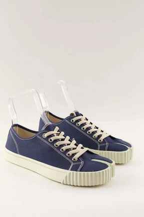 Baskets Maison Martin Margiela Tabi Bleu en Tissu