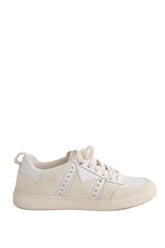 Baskets Maje Blanc en Cuir, taille 38 - Seconde Main