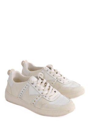 Baskets Maje Blanc en Cuir