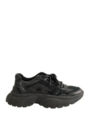 Baskets Maje Noir en Tissu, taille 37 - Seconde Main