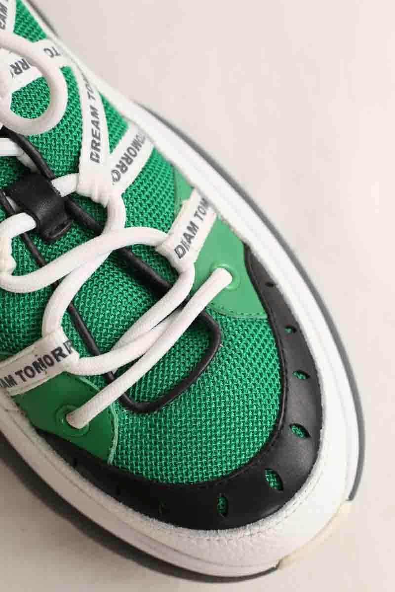 Baskets Maje Vert en Tissu