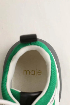 Baskets Maje Vert en Tissu