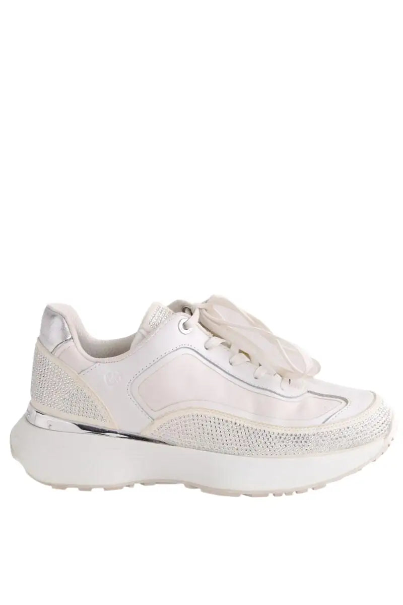 Baskets Michael Kors Blanc en Cuir, taille 40 - Seconde Main