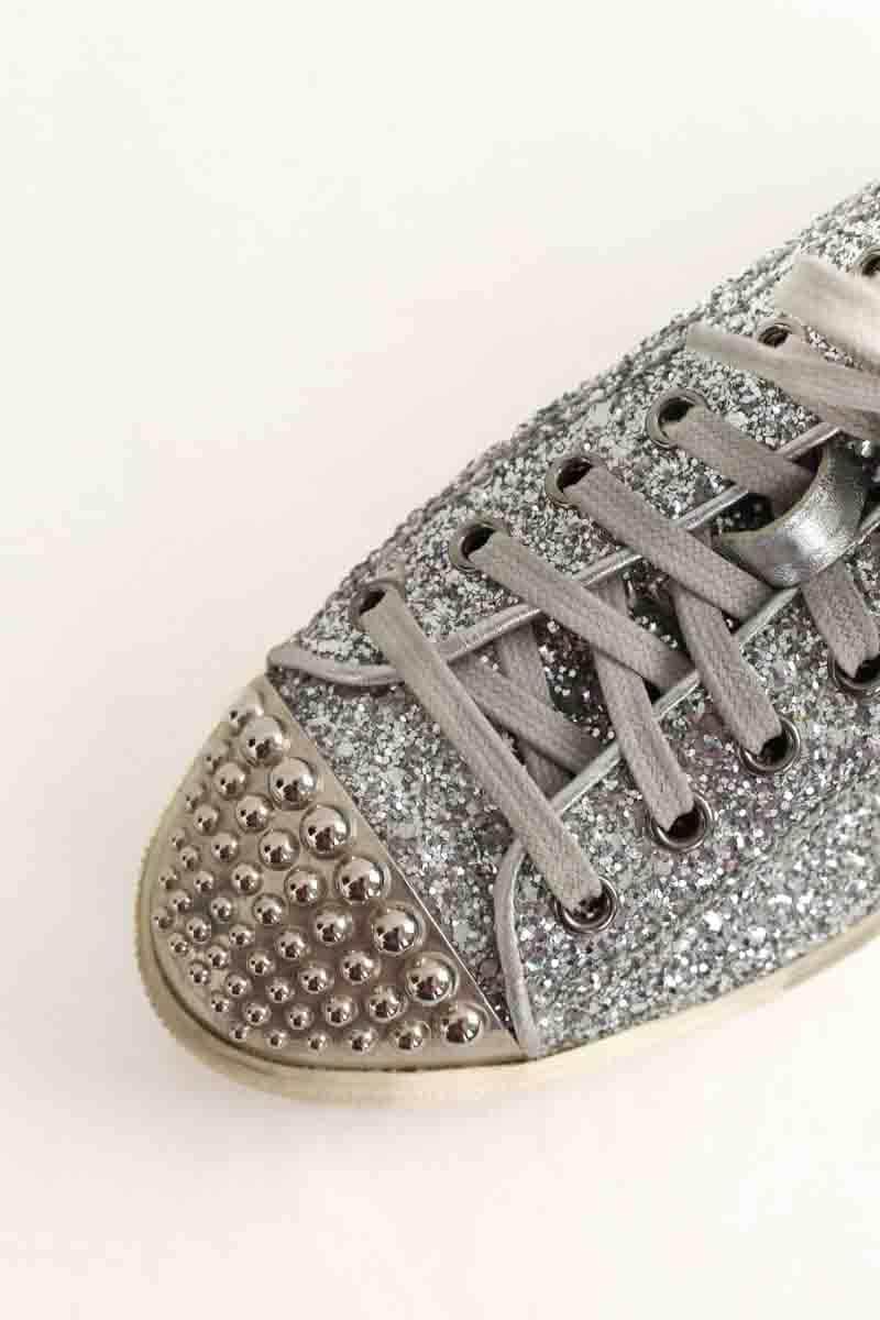 Baskets Miu Miu Argent en Paillettes