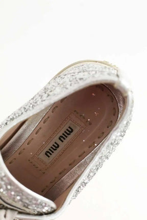 Baskets Miu Miu Argent en Paillettes