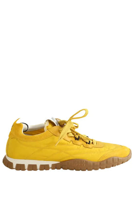 Baskets Miu Miu Basket Tyre  Jaune en Tissu, taille 41 - Seconde Main