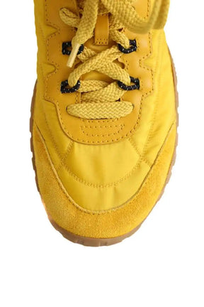 Baskets Miu Miu Basket Tyre  Jaune en Tissu
