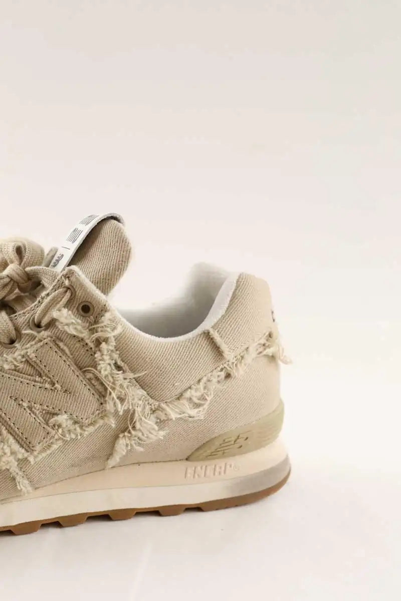 Baskets Miu Miu Beige en Cuir