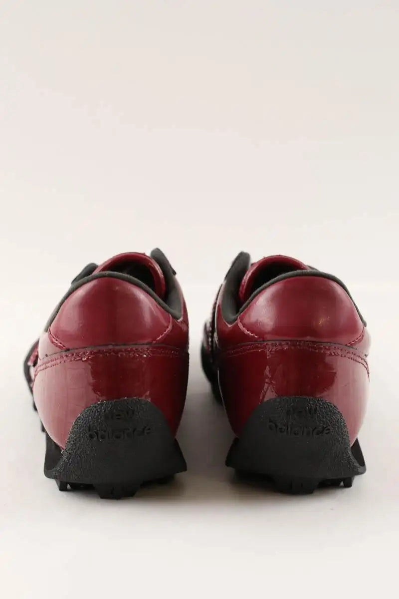 Baskets New Balance Gator run Bordeaux en Cuir
