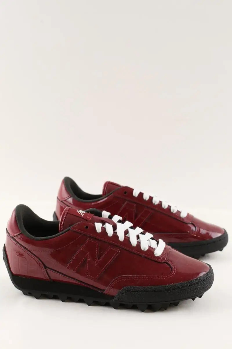 Baskets New Balance Gator run Bordeaux en Cuir