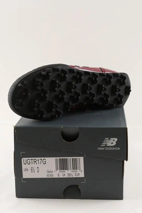 Baskets New Balance Gator run Bordeaux en Cuir