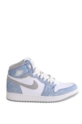 Baskets Nike Air Jordan 1 Retro High OG Hyper Royall Blanc en Cuir, taille 38 - Seconde Main