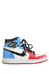 Baskets Nike Bleu en Cuir verni, taille 37 - Seconde Main
