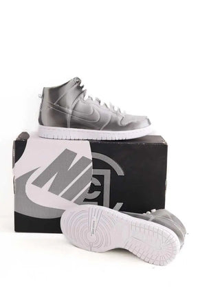 Baskets Nike Dunk Sky Argent en Plastique