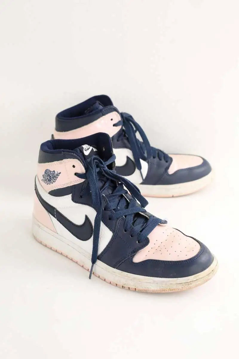 Baskets Nike Marine en Cuir