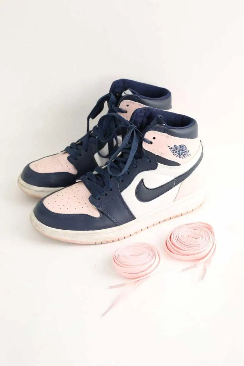 Baskets Nike Marine en Cuir