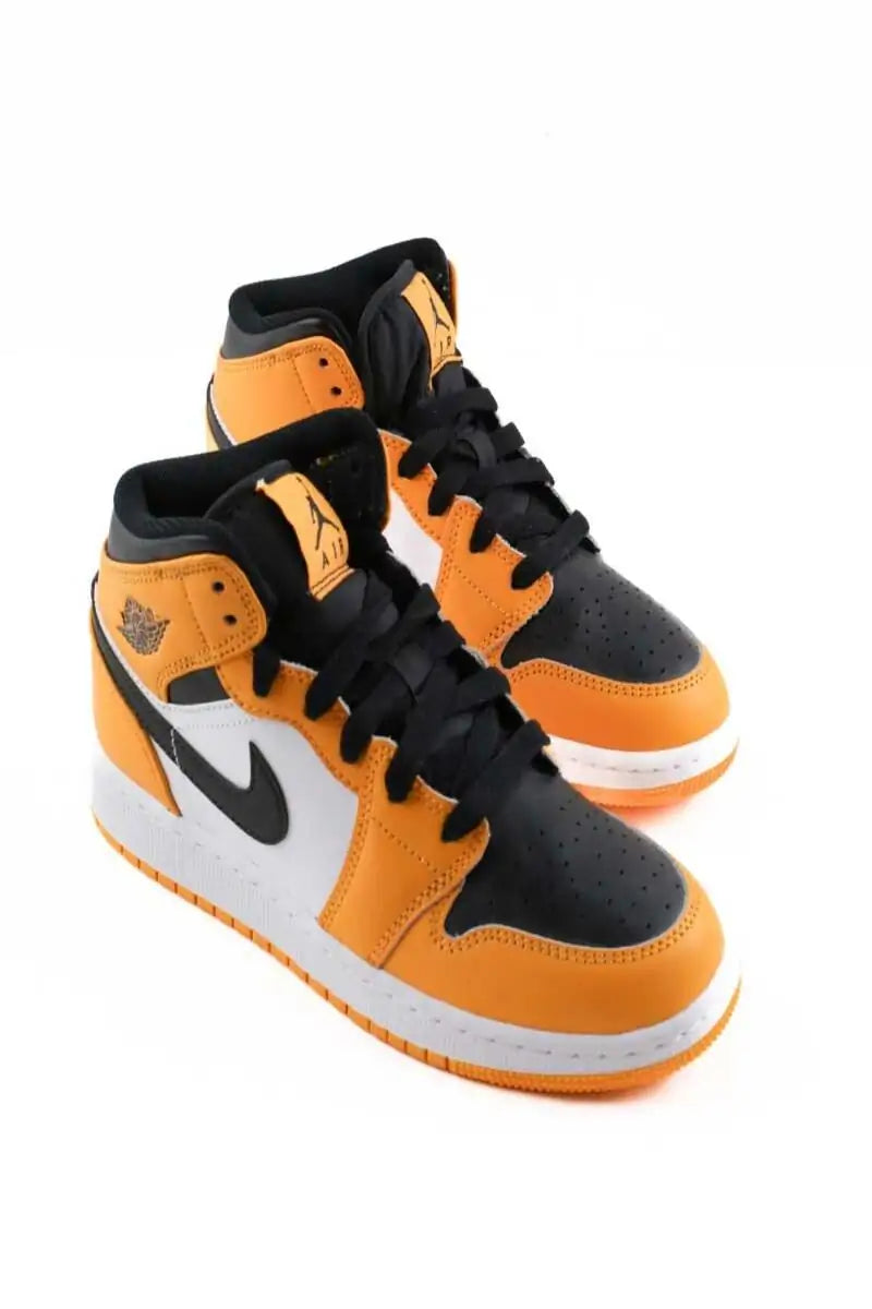 Baskets Nike Orange en Cuir