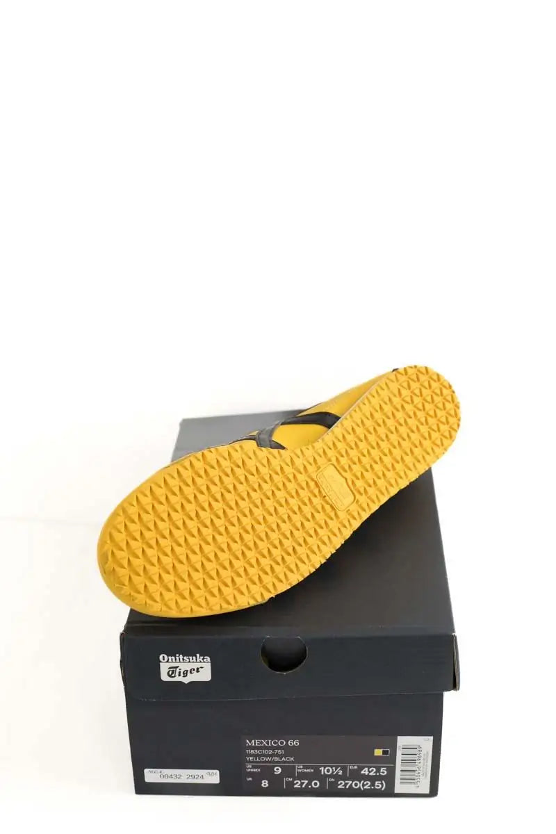 Baskets Onitsuka Tiger Mexico 66 Jaune en Cuir