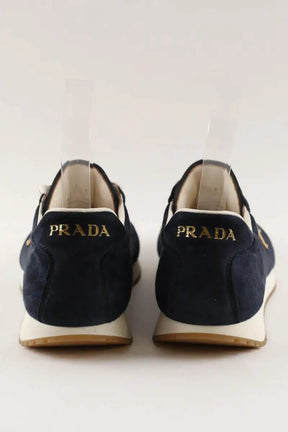 Baskets Prada Cruise sneaker suede Bleu en Daim