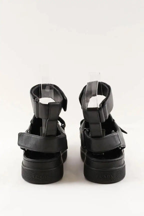 Baskets Prada Noir en Cuir