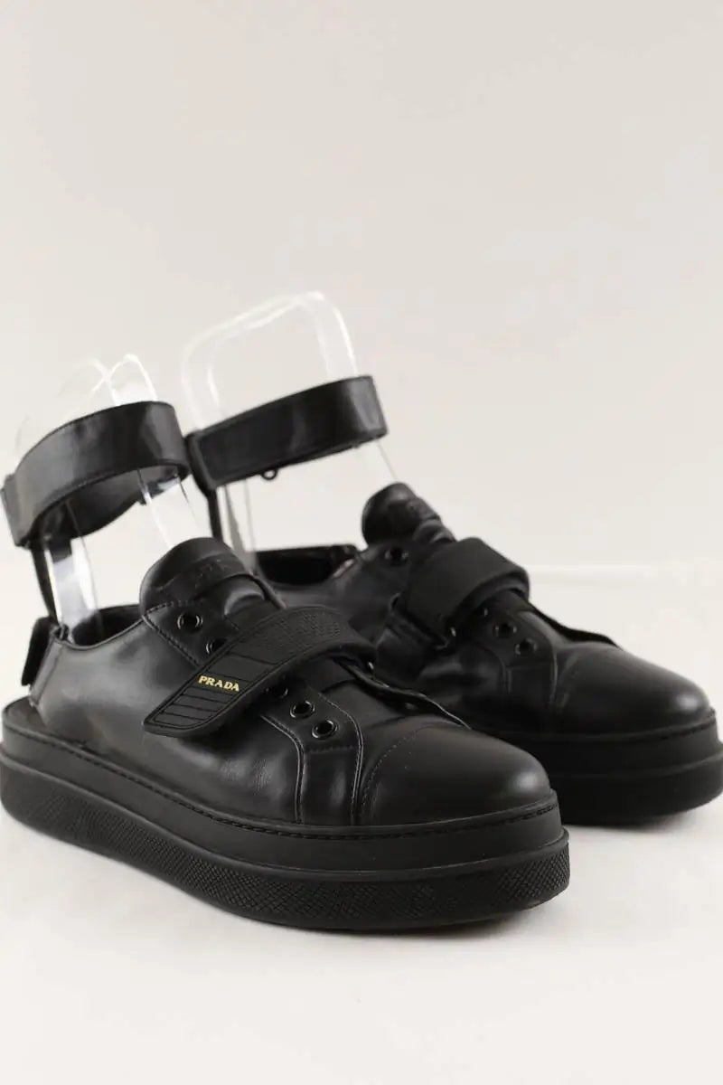 Baskets Prada Noir en Cuir
