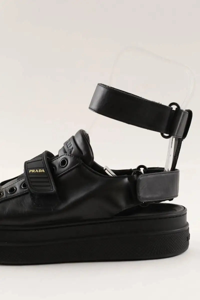 Baskets Prada Noir en Cuir