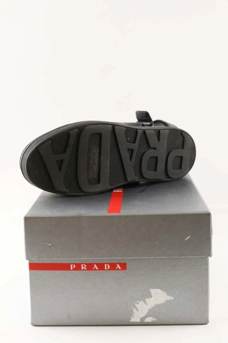 Baskets Prada Noir en Cuir