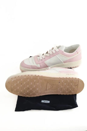 Baskets Prada Rose en Cuir