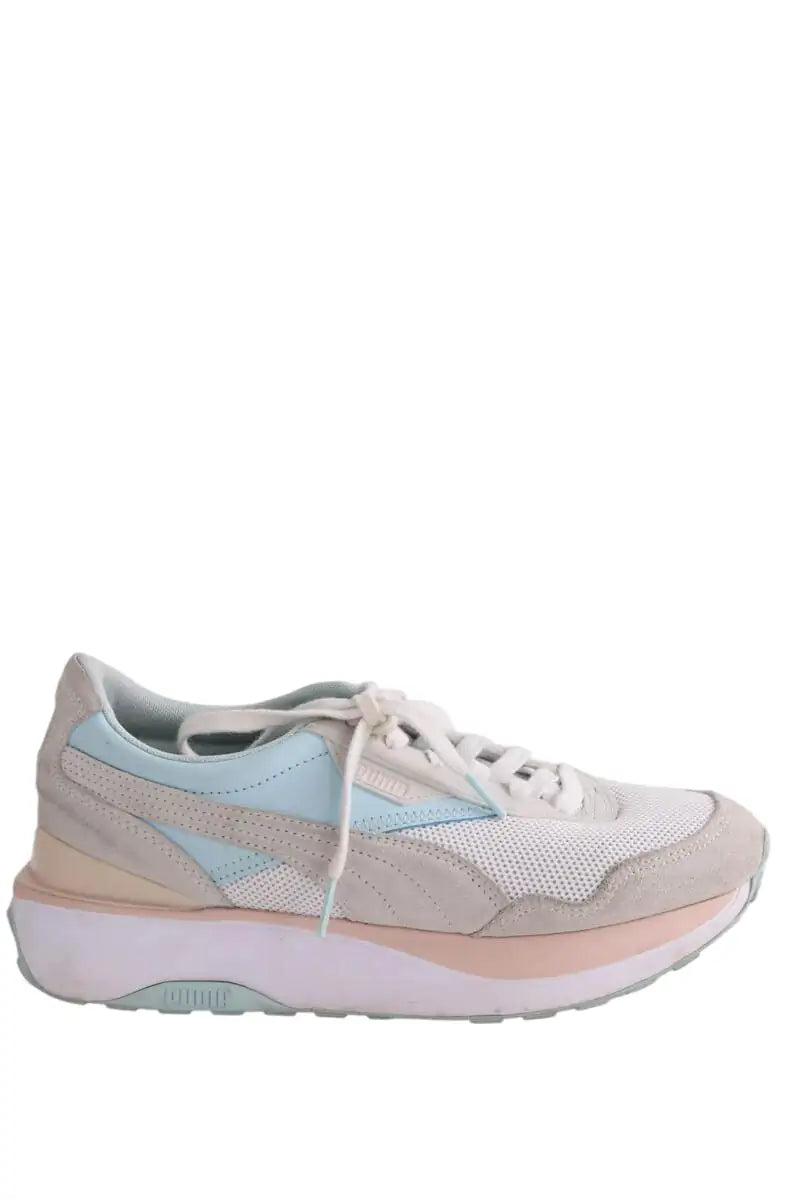 Baskets Puma Blanc en Tissu, taille 40 - Seconde Main