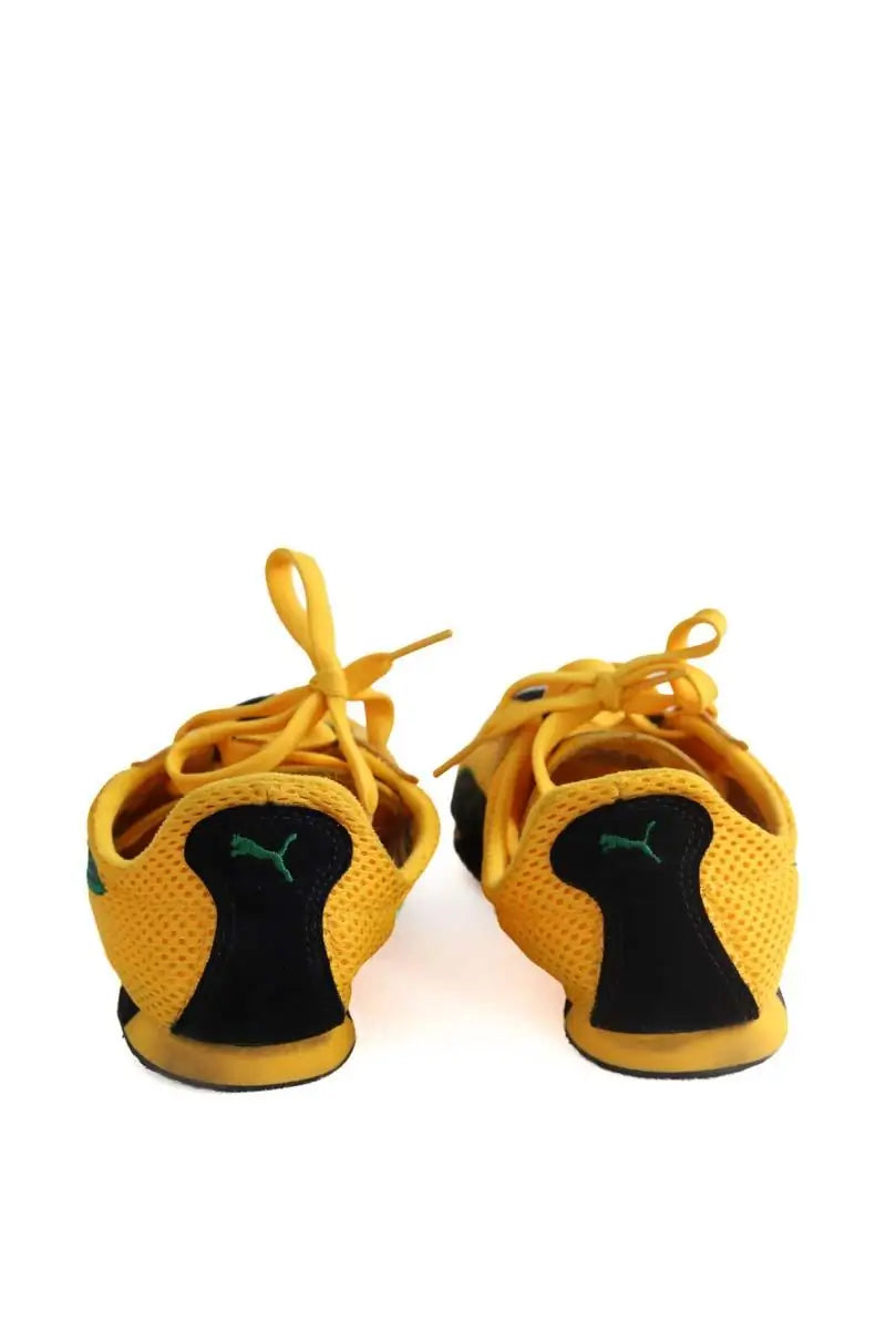 Baskets Puma Jaune en Tissu