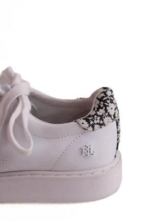 Baskets Ralph Lauren Blanc en Cuir