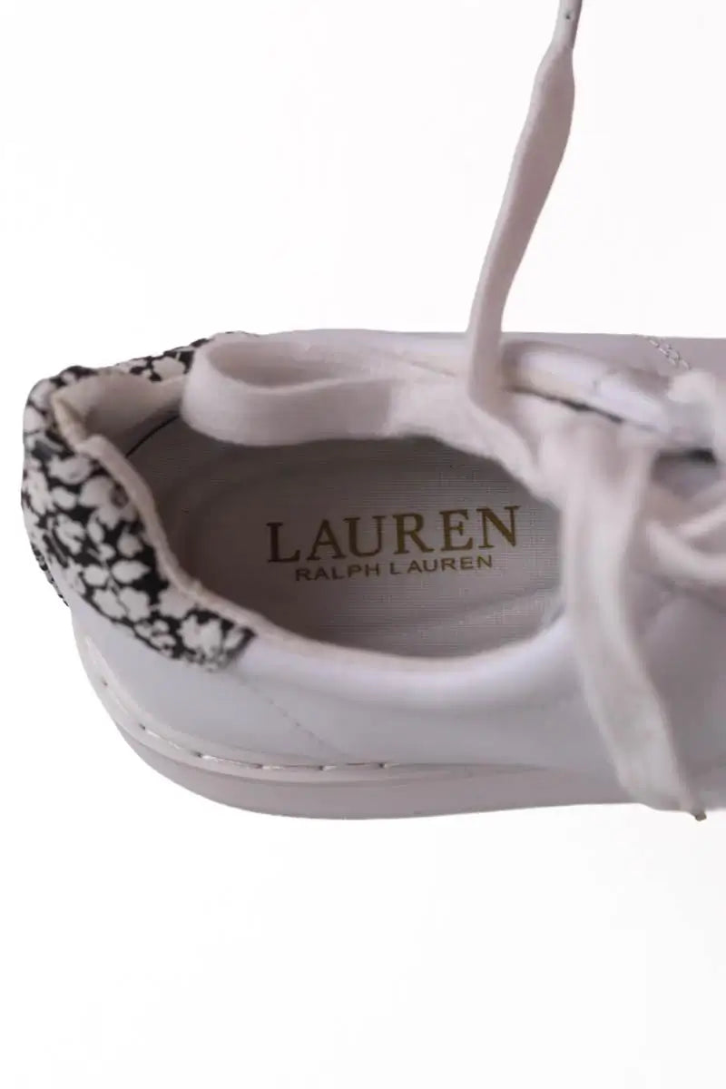 Baskets Ralph Lauren Blanc en Cuir