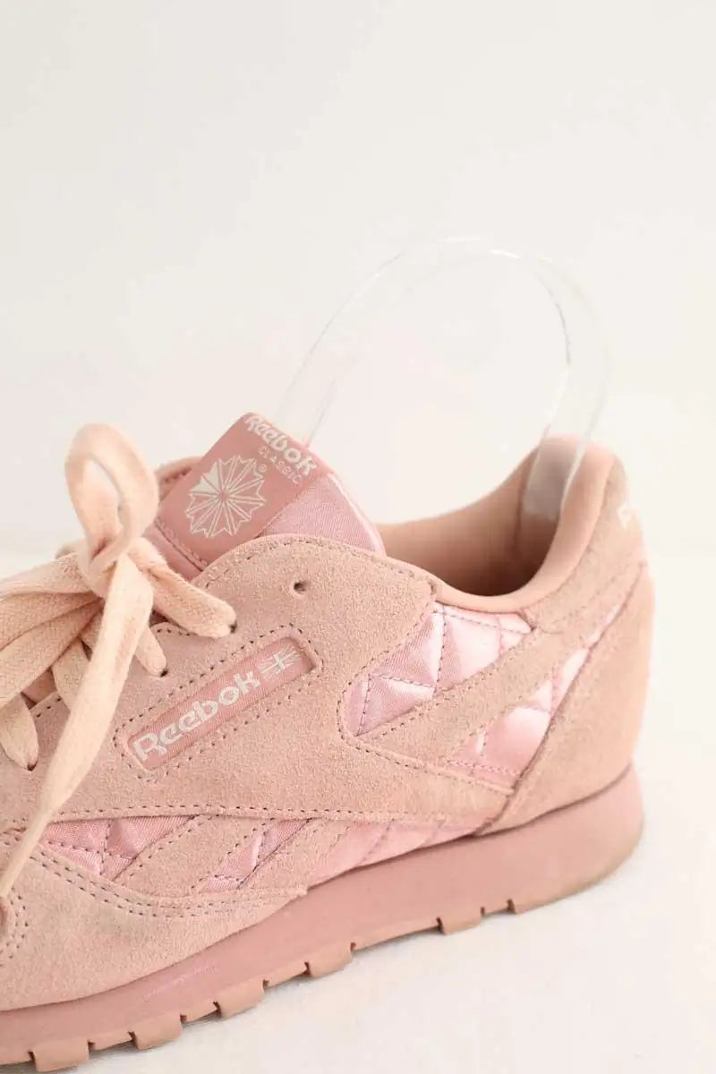 Baskets Reebok Rose en Cuir