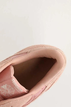 Baskets Reebok Rose en Cuir