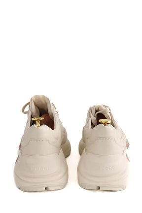 Baskets Rhyton Gucci Ecru en Cuir